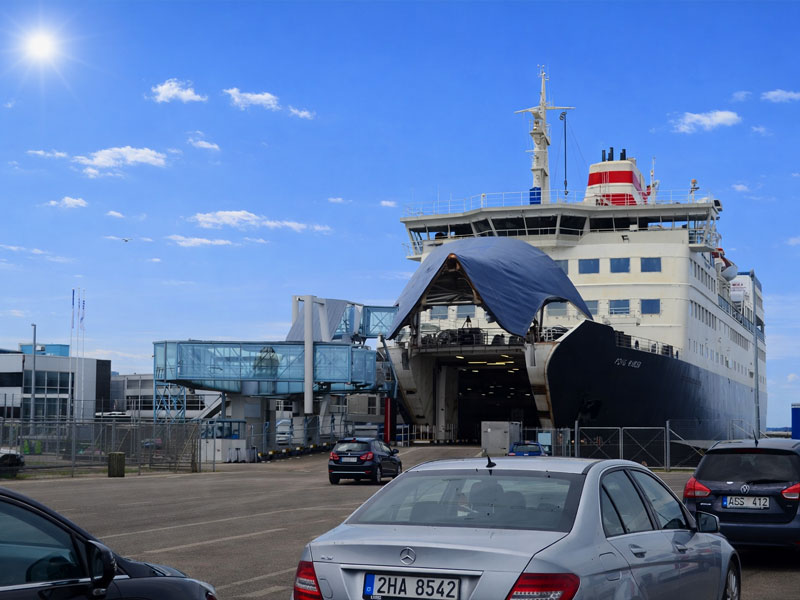 Port w Rønne na Bornholmie